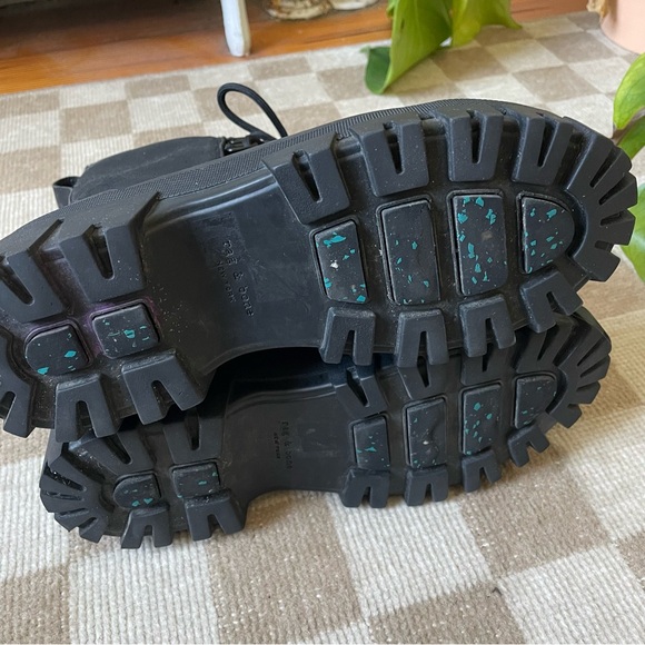Rage & Bone RB Winter Boots with Leather, Shearling and Waterproof Rubber 38 8 - Picture 2 of 12